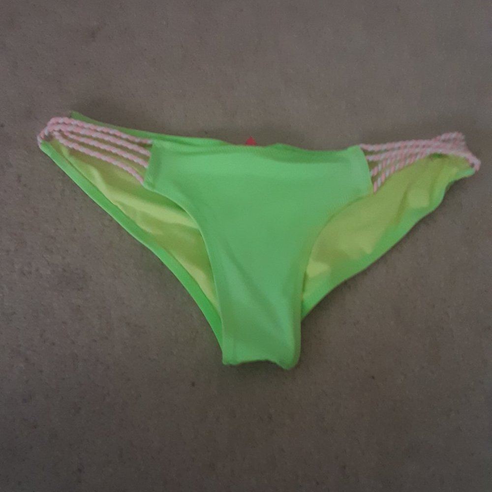VS Victoria's Secret Neon green bikini bottom S